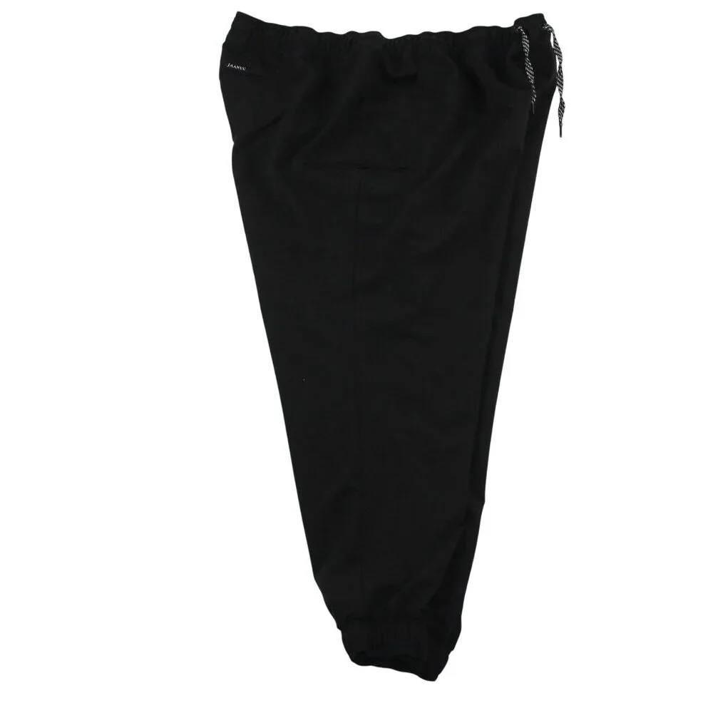 Jaanu Womens 3XL 5 Pocket Jogger Scrub Pants Black Elastic Drawstring Medical - Picture 4 of 15